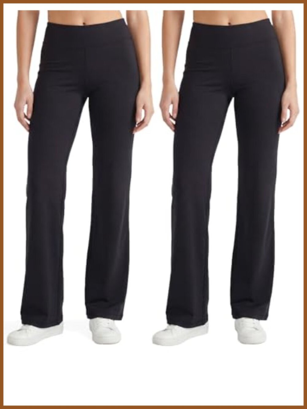 Lounge Yoga Pants Flared Leggings Cotton Blend 32.5 Inseam